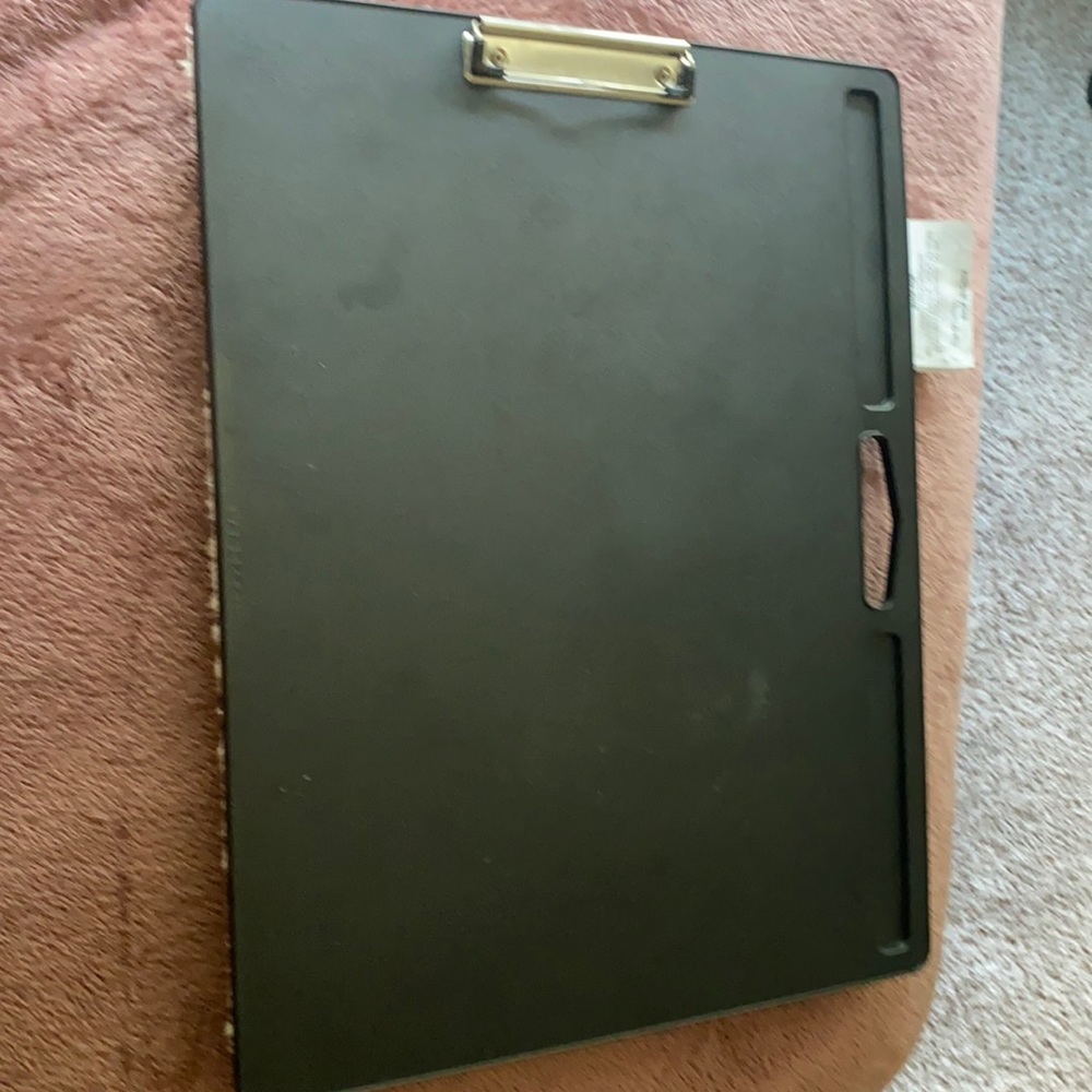 Black and white clip and computer board